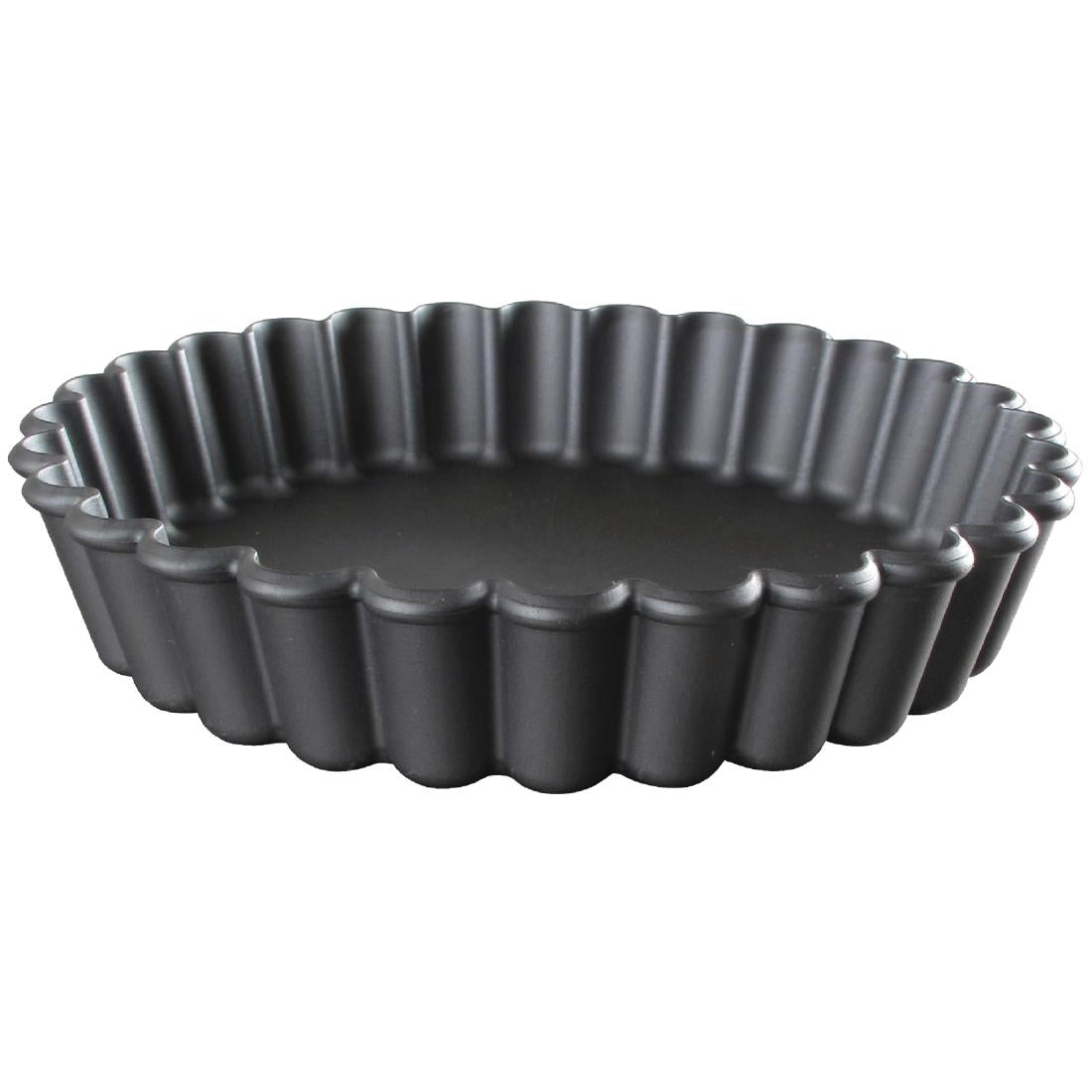 Matfer Bourgeat Exoglass Round Fluted Tartlet Mould 110mm (12 pack)