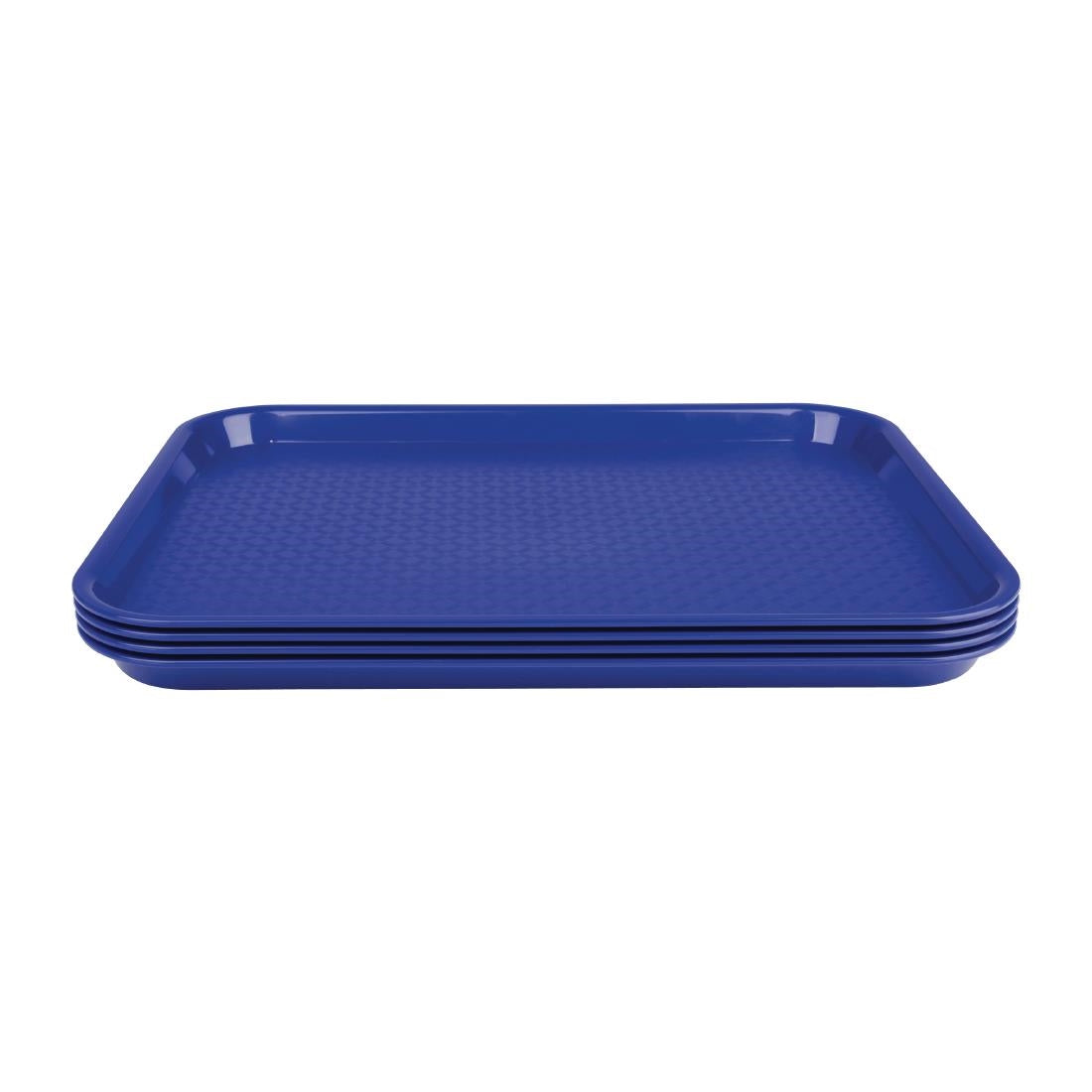 Olympia Kristallon Polypropylene Fast Food Tray Blue Small 345mm