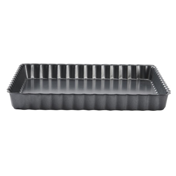 De Buyer Non-Stick Square Fluted Tart Mould 180mm