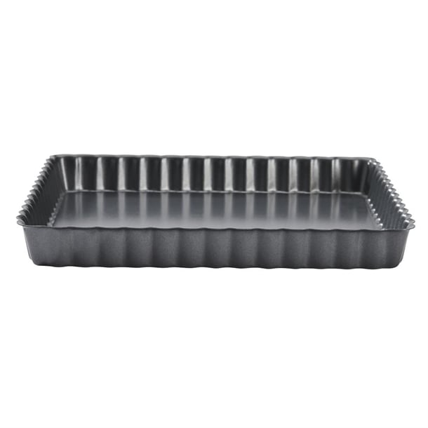 De Buyer Non-Stick Square Fluted Tart Mould 230mm
