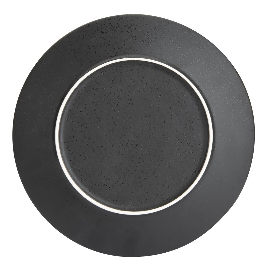 Olympia Fusion Round Black Coupe Plates 203mm (6 Pack)