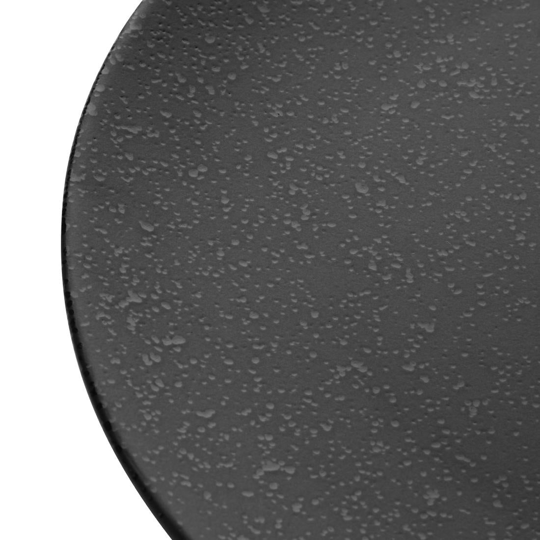 Olympia Fusion Round Black Coupe Plates 203mm (6 Pack)