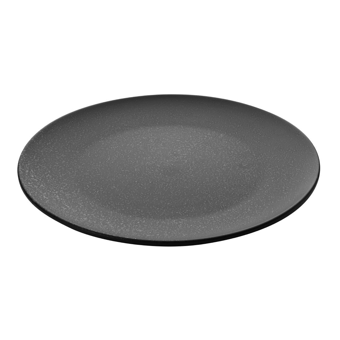 Olympia Fusion Round Black Coupe Plate 270mm (4 Pack)