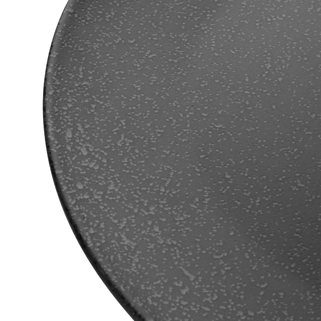 Olympia Fusion Round Black Coupe Plate 270mm (4 Pack)