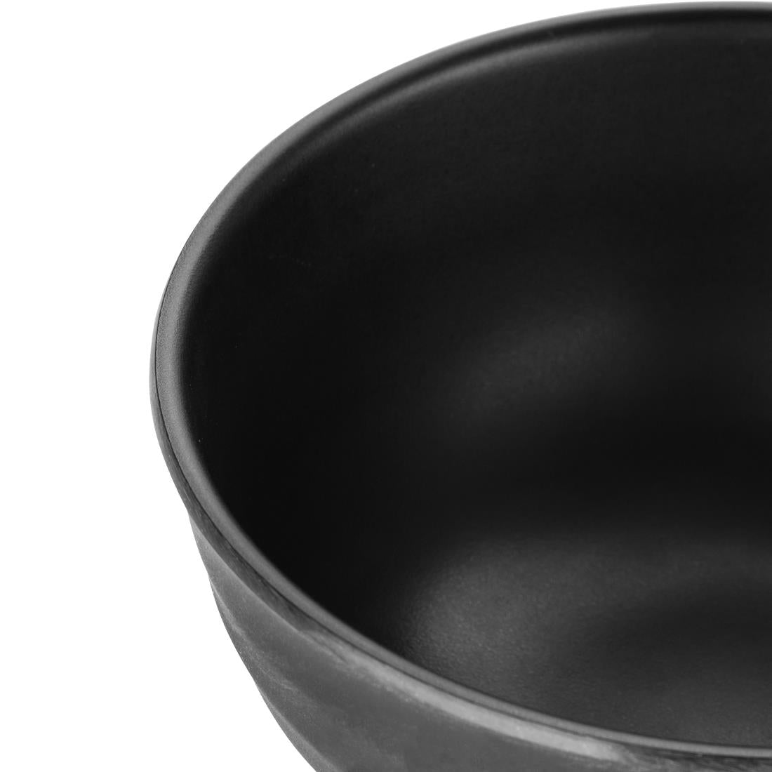 Olympia Kristallon Fusion Melamine Rice Bowls Black 120mm (6 Pack)