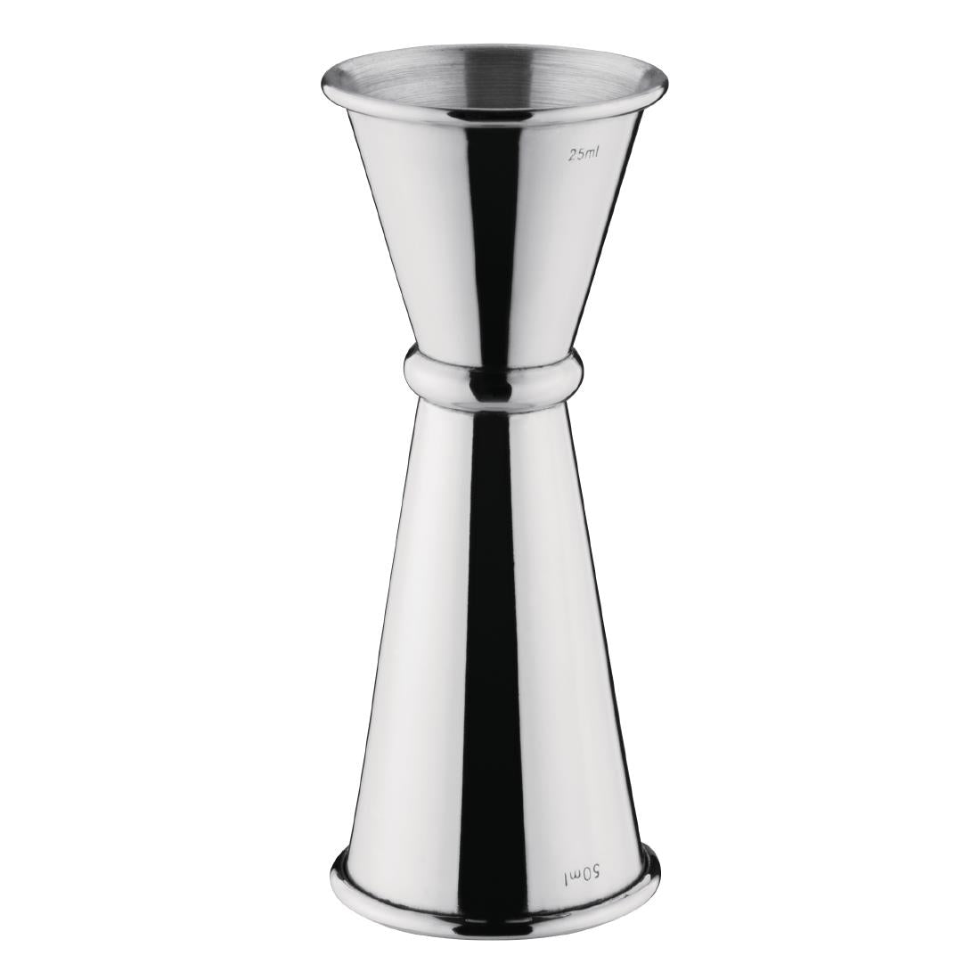 Olympia Banded Jigger Chrome 25ml/50ml