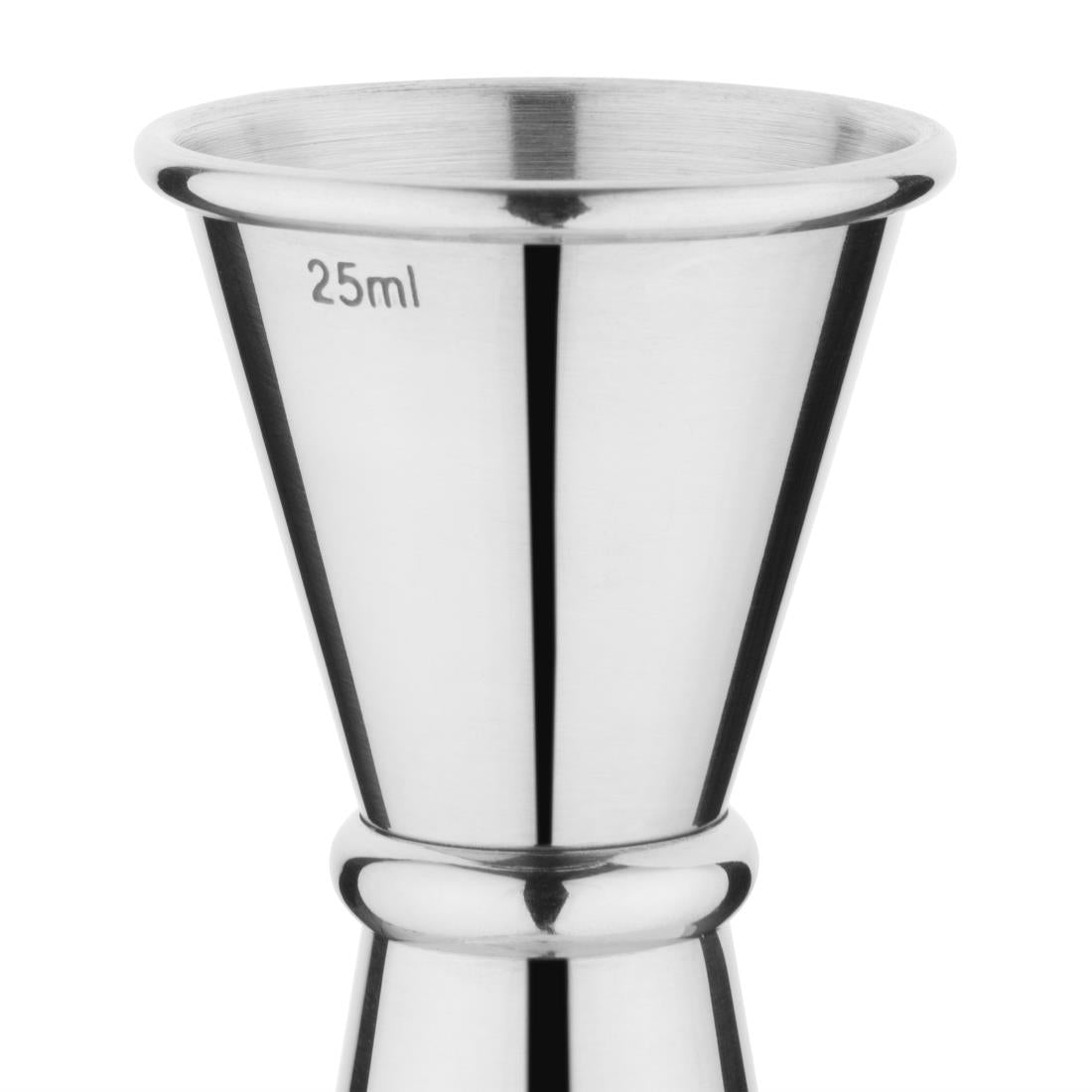 Olympia Banded Jigger Chrome 25ml/50ml