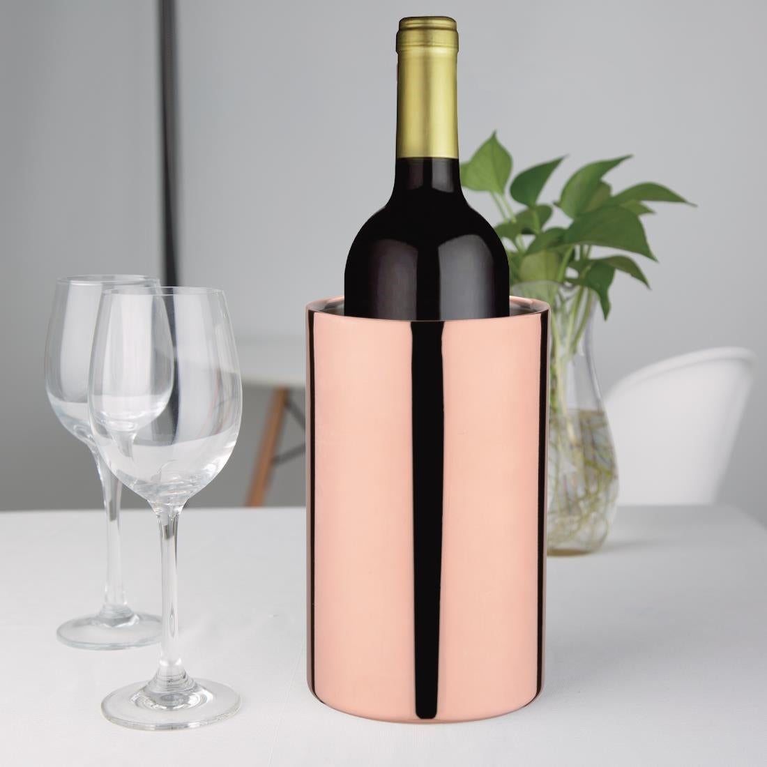 Olympia Copper Plated Wine Cooler