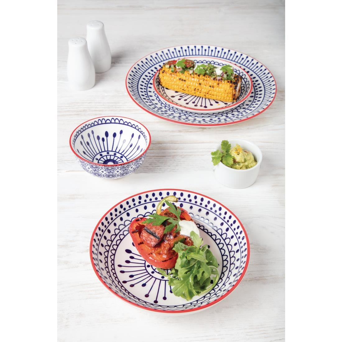 Olympia Whiteware Pepper Shakers 90mm (12 pack)