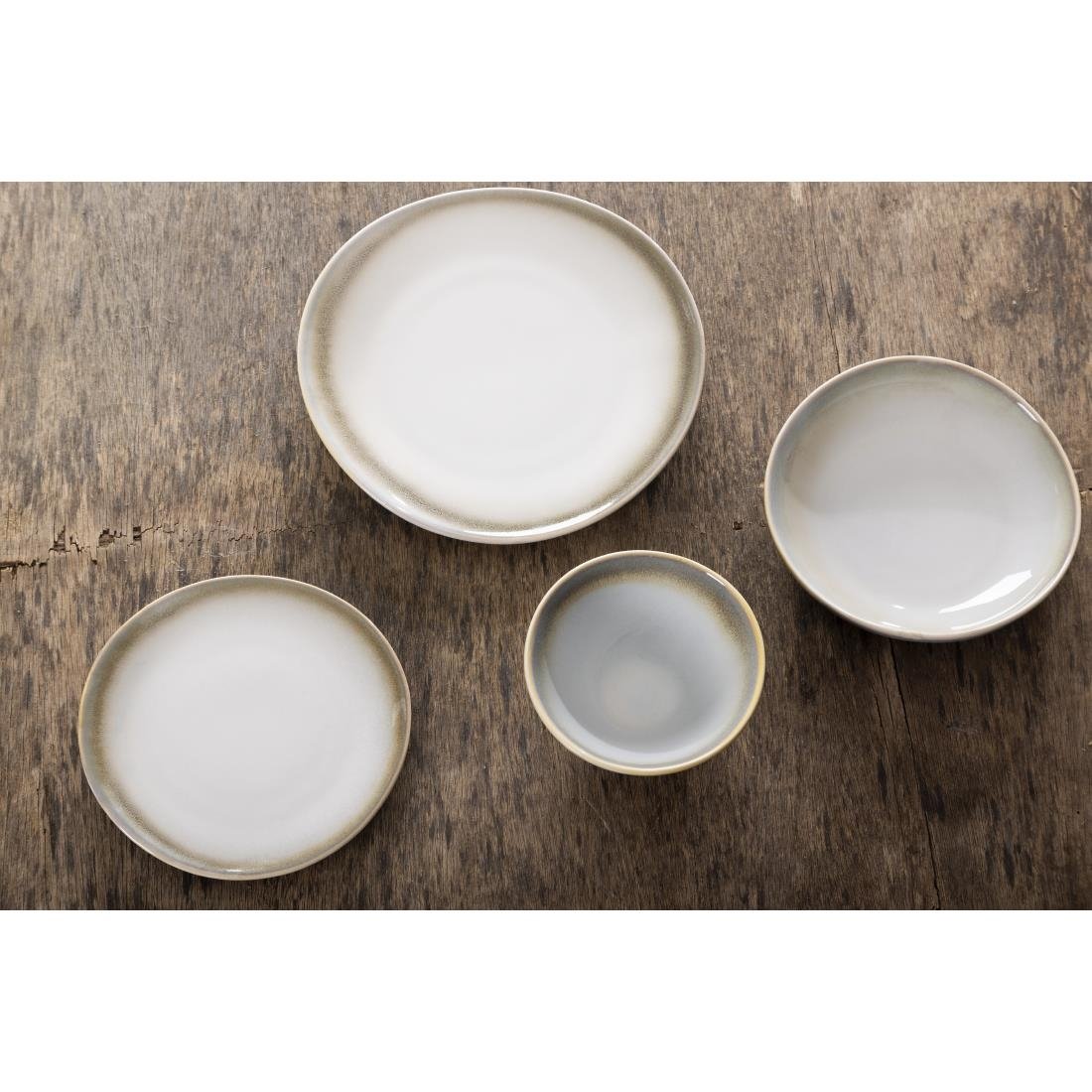 Olympia Birch Taupe Wide Bowls 208mm (Pack of 6)