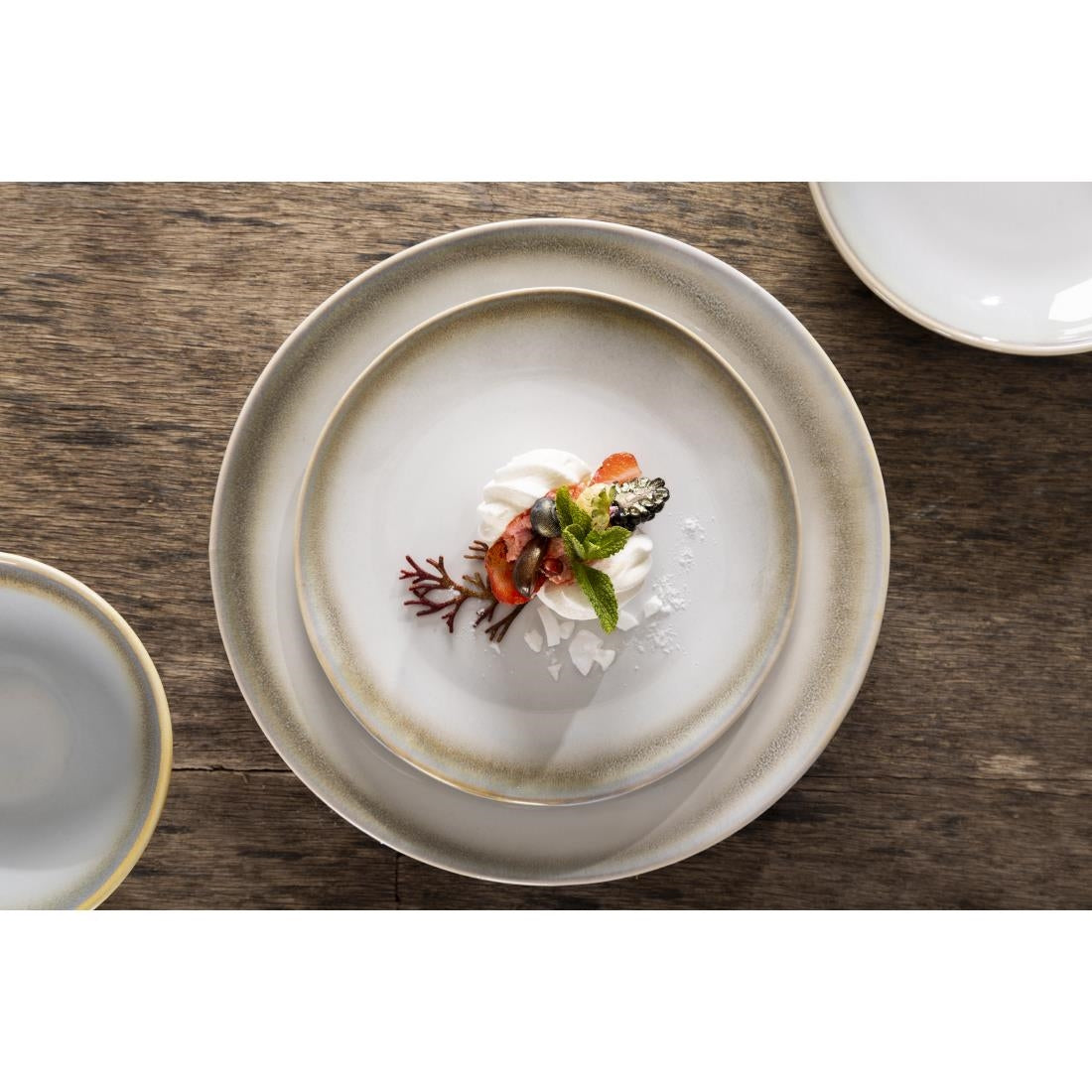 Olympia Birch Taupe Coupe Plates 205mm (Pack of 6)