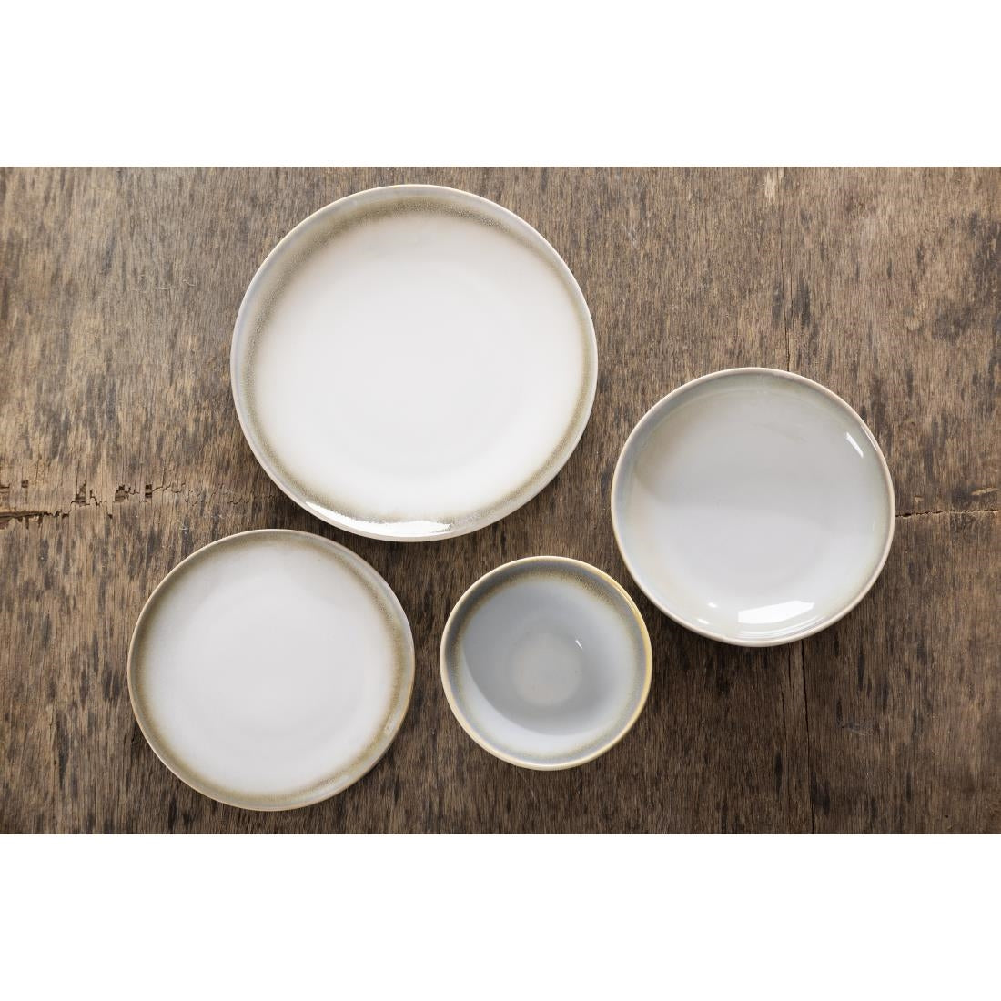 Olympia Birch Taupe Coupe Plates 205mm (Pack of 6)