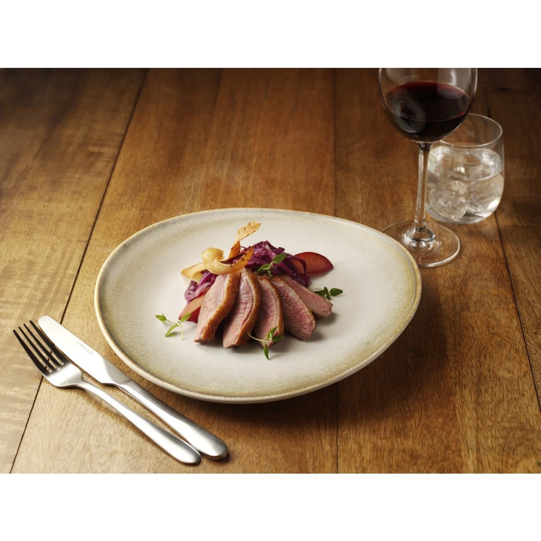 Olympia Birch Taupe Coupe Plates 270mm (Pack of 6)