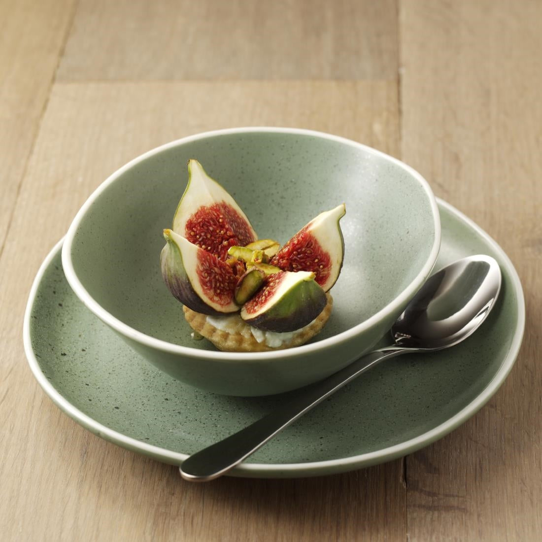 Olympia Chia Plates Green 205mm (Pack of 6)