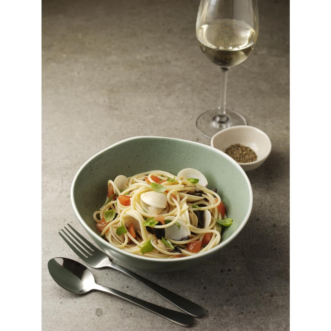 Olympia Chia Deep Bowls Green 210mm (Pack of 6)