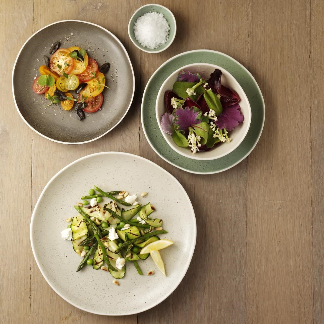 Olympia Chia Plates Green 205mm (Pack of 6)