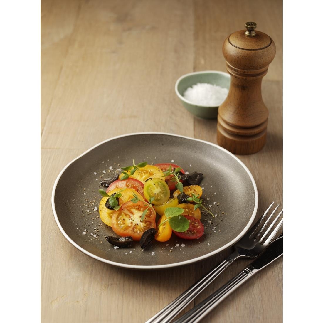 Olympia Chia Plates Charcoal 270mm (Pack of 6)
