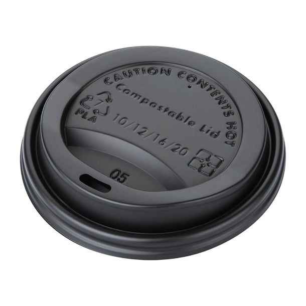 Fiesta Compostable Coffee Cup Lids 340ml / 12oz (50 Pack)