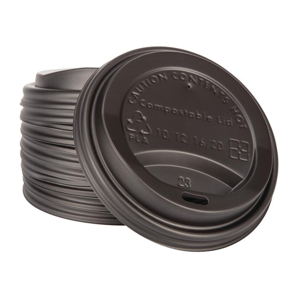 Fiesta Compostable Coffee Cup Lids 340ml / 12oz (50 Pack)