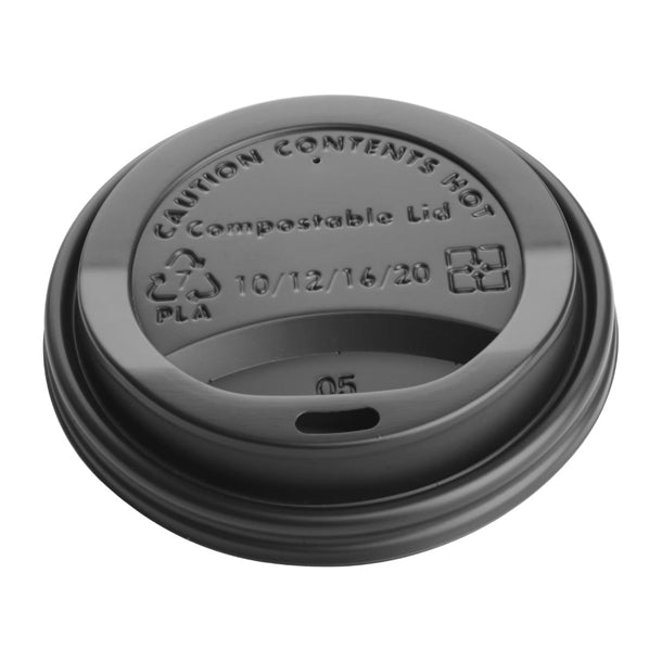 Fiesta Compostable Coffee Cup Lids 340ml / 12oz (50 Pack)