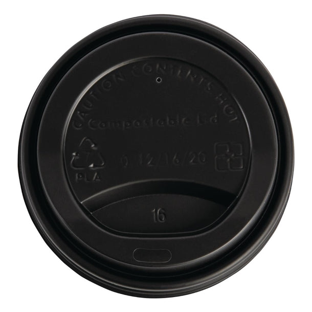 Fiesta Compostable Coffee Cup Lids 340ml / 12oz (50 Pack)