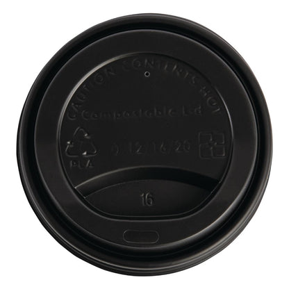 Fiesta Compostable Coffee Cup Lids 340ml / 12oz (50 Pack)