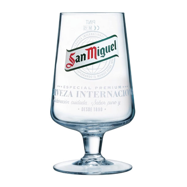 San Miguel Stemmed Glasses 1 pint (24 pack)