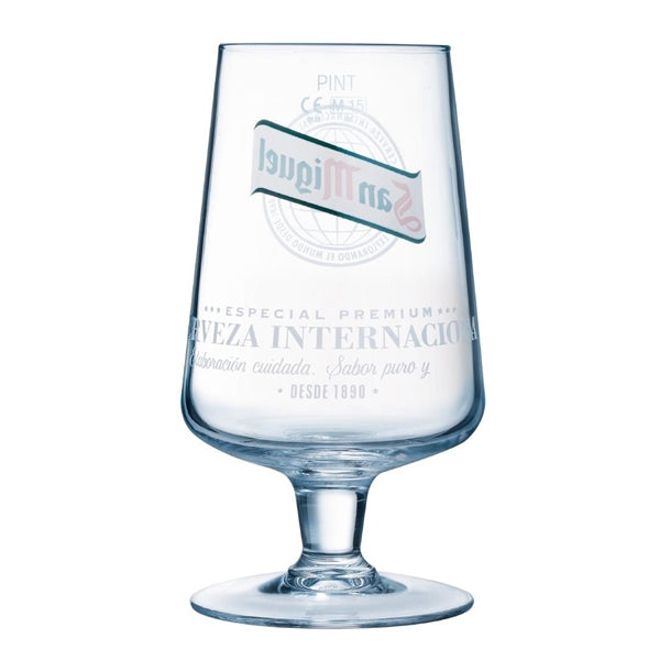 San Miguel Stemmed Glasses 1 pint (24 pack)