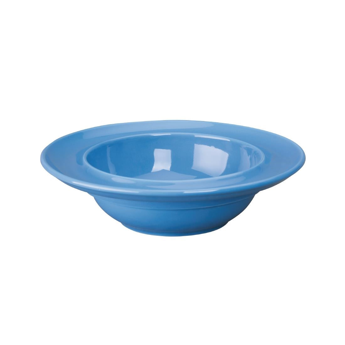 Olympia Heritage Raised Rim Bowls Blue 205mm (4 Pack)
