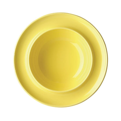 Olympia Heritage Raised Rim Bowls Yellow 205mm (4 pack)