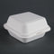 Fiesta Compostable Bagasse Burger Boxes with Bottom Ridges 157mm - Pack of 500