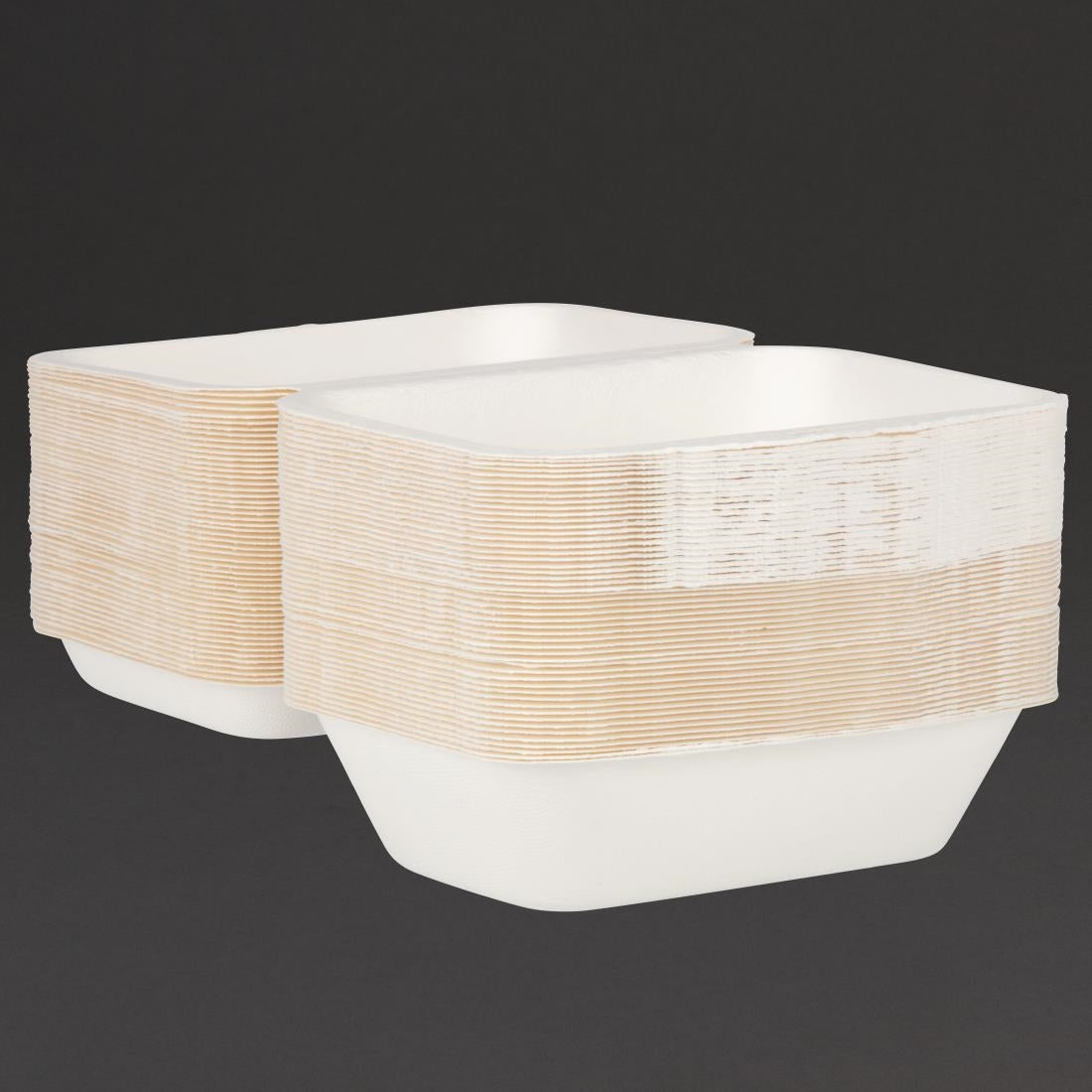 Fiesta Compostable Bagasse Hinged Food Containers 183mm (250 Pack)