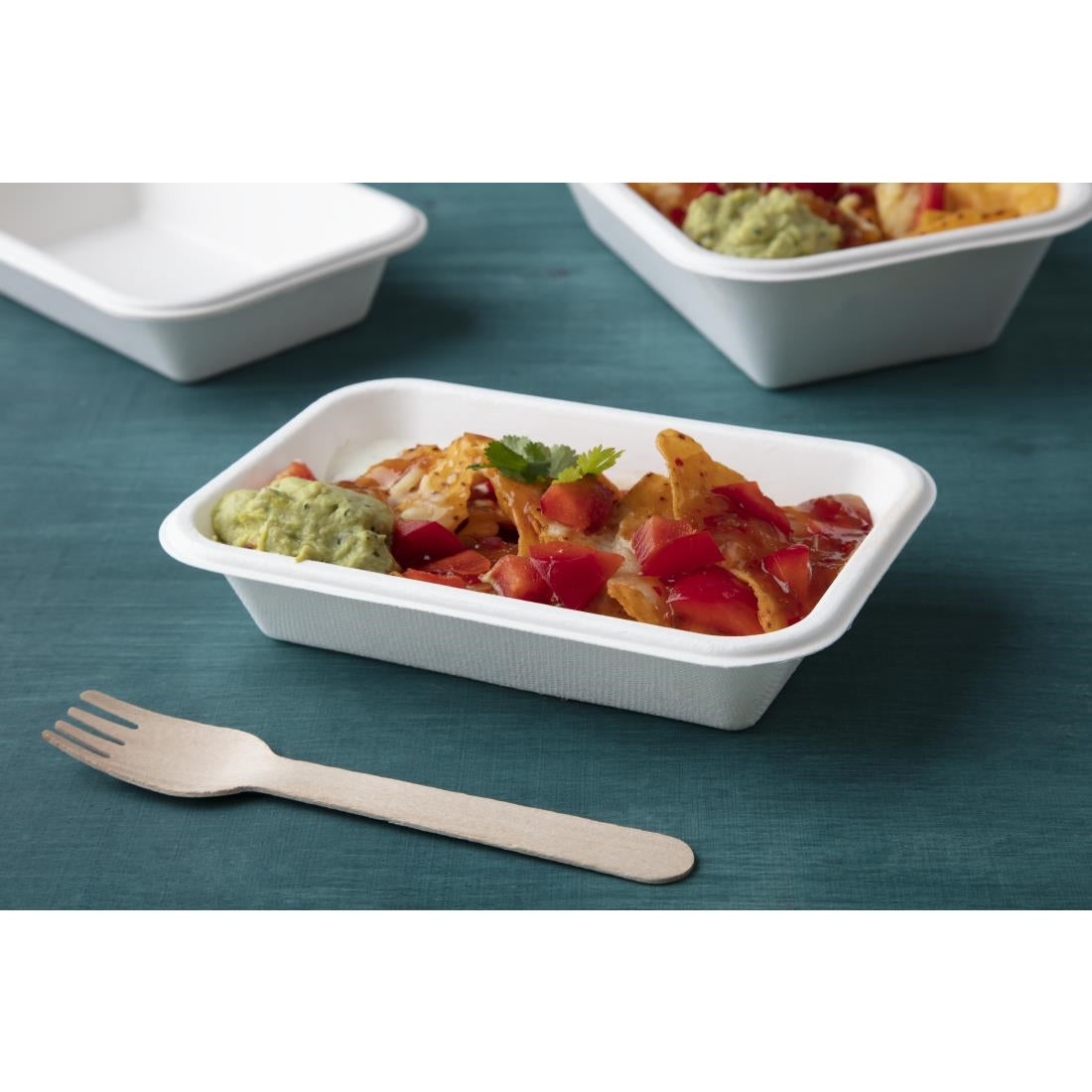 Fiesta Compostable Bagasse Food Trays 16oz (50 Pack)