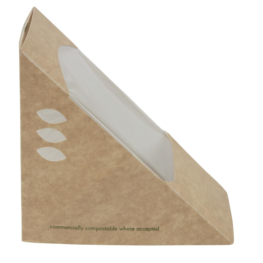 Vegware Compostable Kraft Sandwich Wedges 65mm (500 pack)