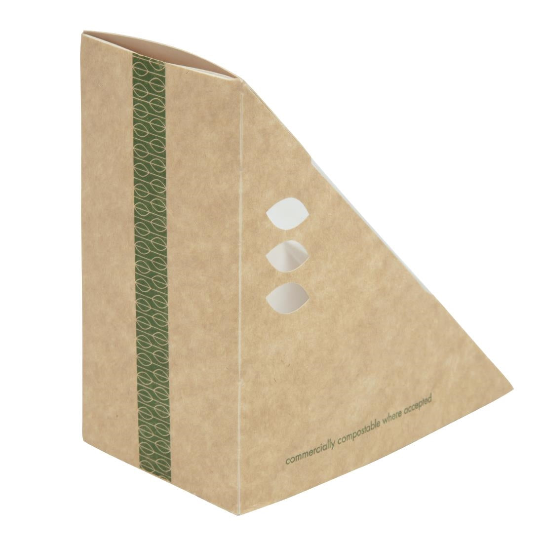 Vegware Compostable Kraft Sandwich Wedges 65mm (500 pack)
