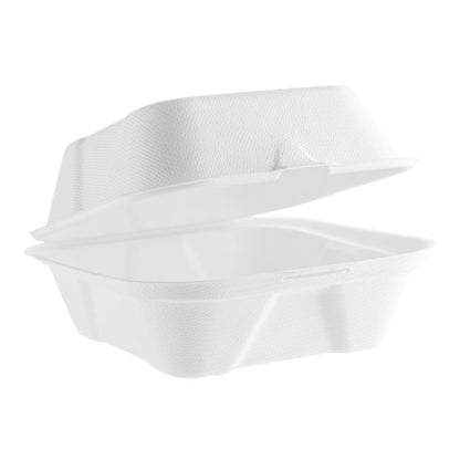 Vegware Compostable Bagasse Burger Boxes 152mm (500 pack)