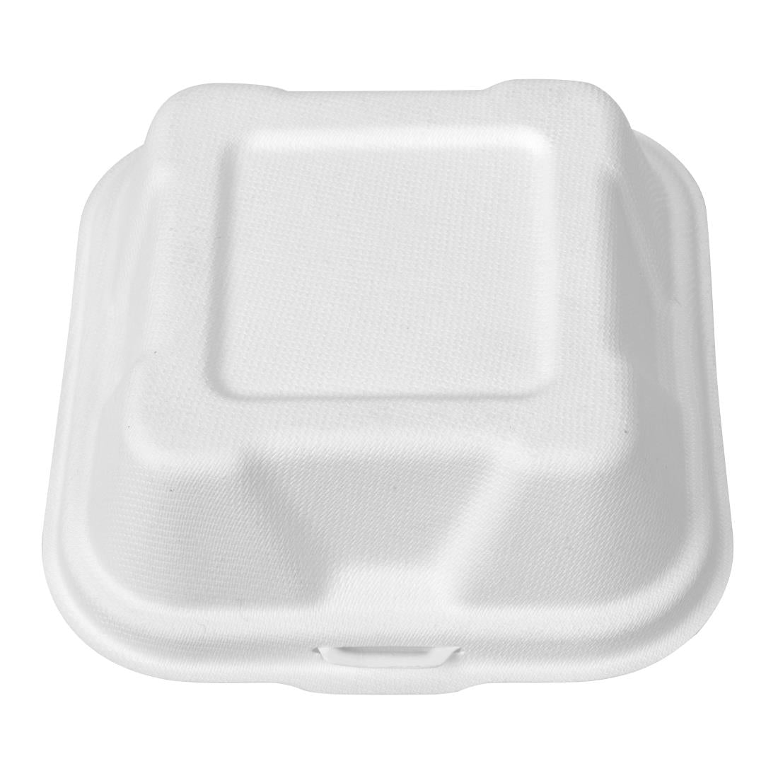 Vegware Compostable Bagasse Burger Boxes 152mm (500 pack)
