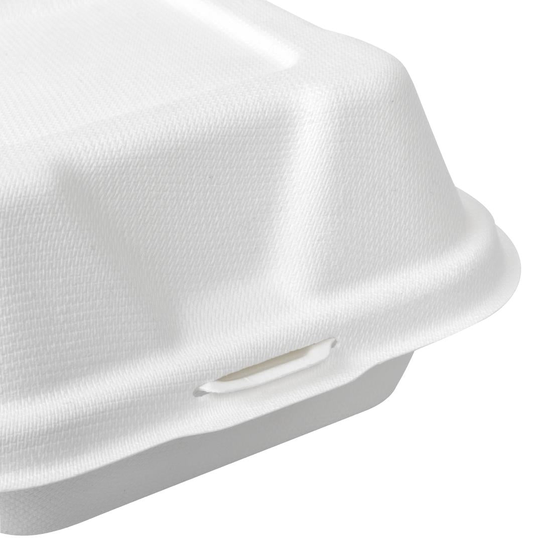 Vegware Compostable Bagasse Burger Boxes 152mm (500 pack)