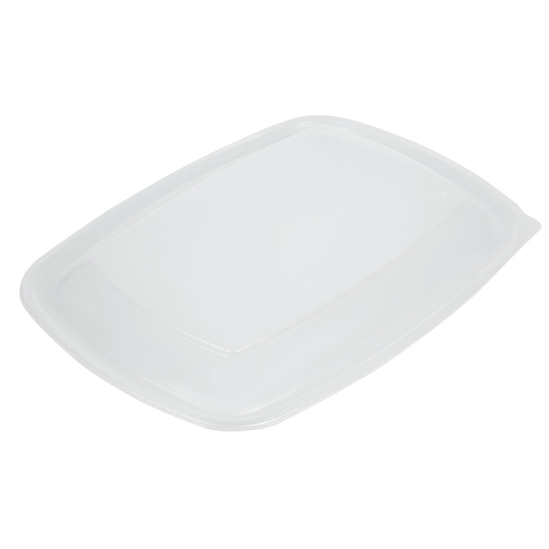Fastpac Large Rectangular Food Container Lids 1350ml / 48oz (150 pack)