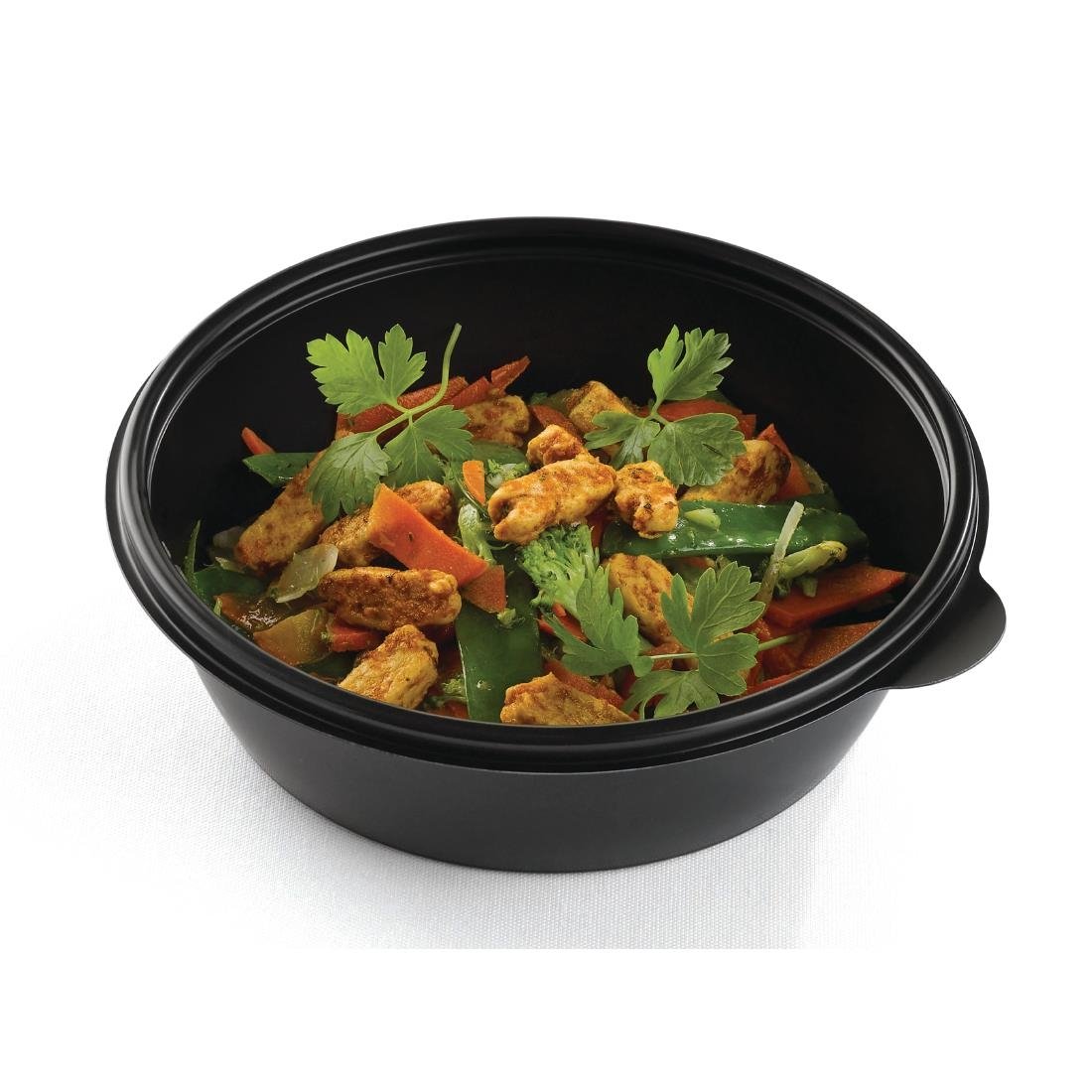 Fastpac Medium Round Food Containers 750ml / 26oz (300 Pack)