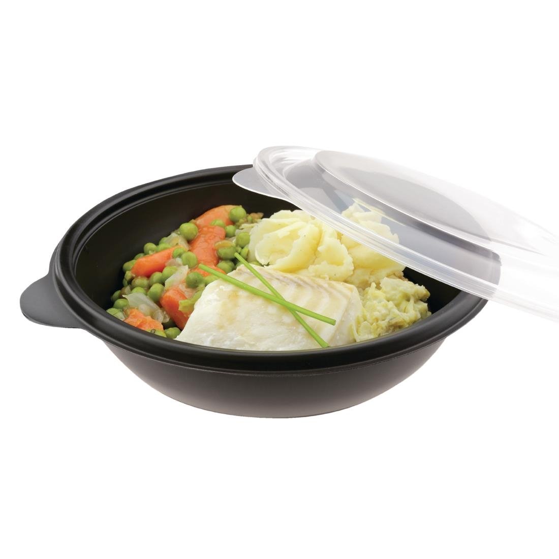 Fastpac Medium Round Food Containers 750ml / 26oz (300 Pack)