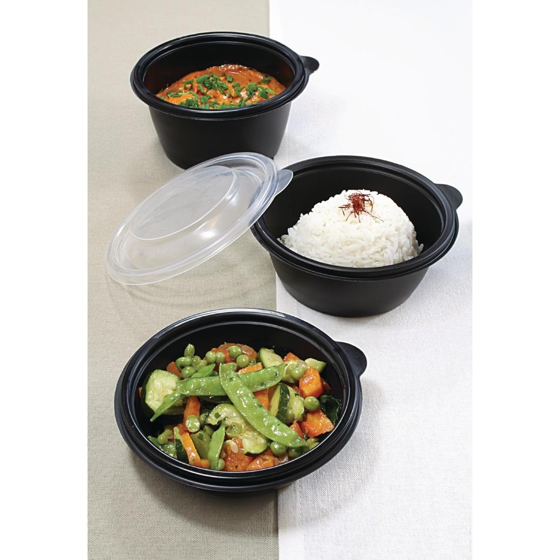 Fastpac Small Round Food Containers 375ml / 13oz (500 pack)