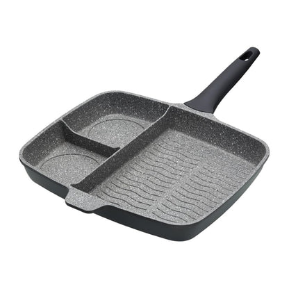 MasterClass Three Section Aluminium Grill Pan 33cm