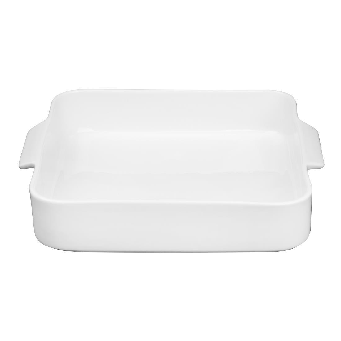 Olympia Whiteware Square Eared Roaster 260x225x50mm (2 pack)