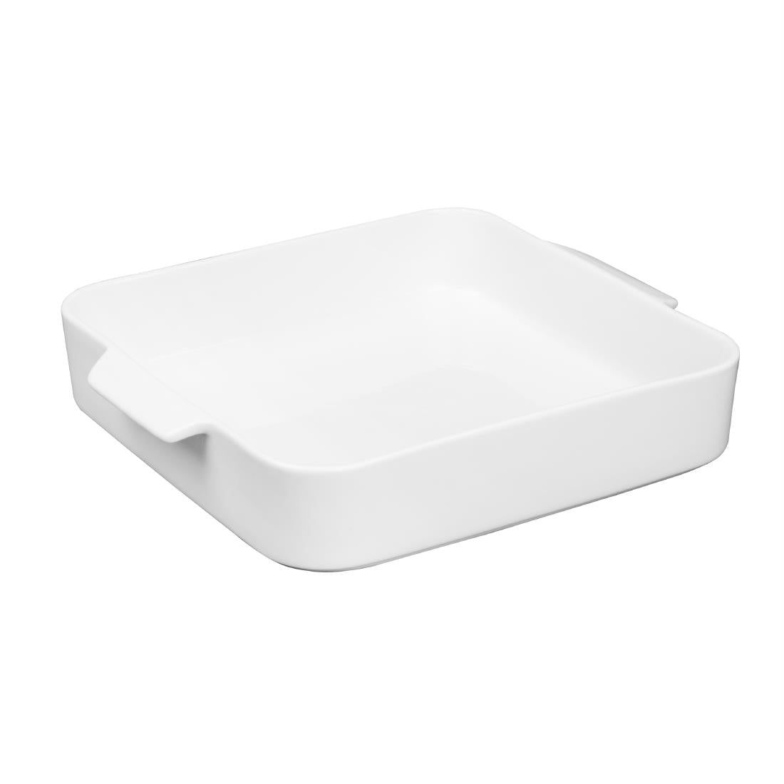 Olympia Whiteware Square Eared Roaster 260x225x50mm (2 pack)