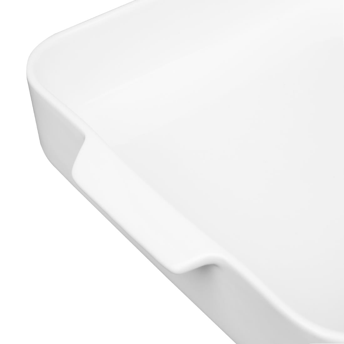 Olympia Whiteware Square Eared Roaster 260x225x50mm (2 pack)