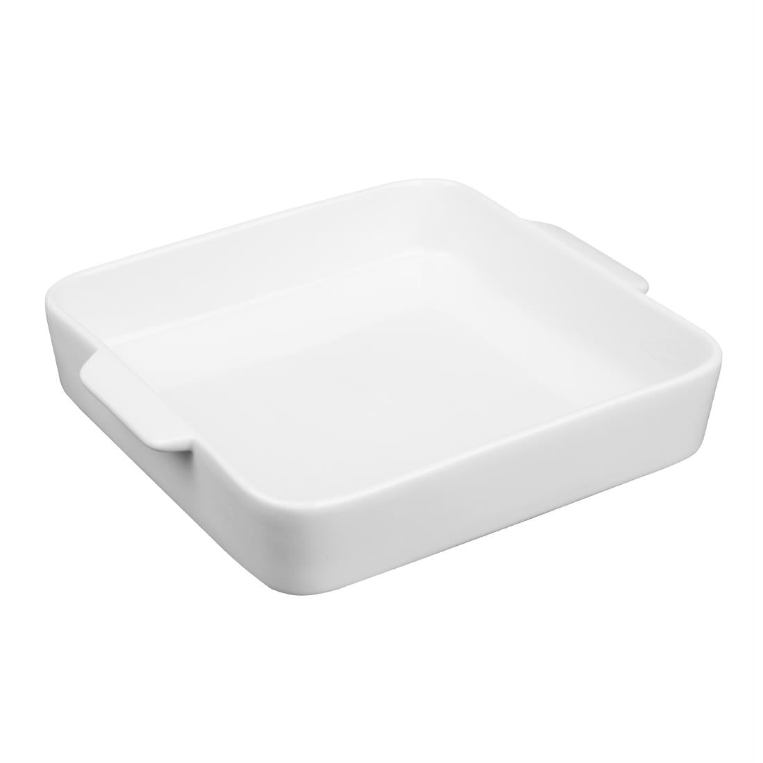 Olympia Whiteware Square Eared Roaster 200x180x40mm (3 pack)