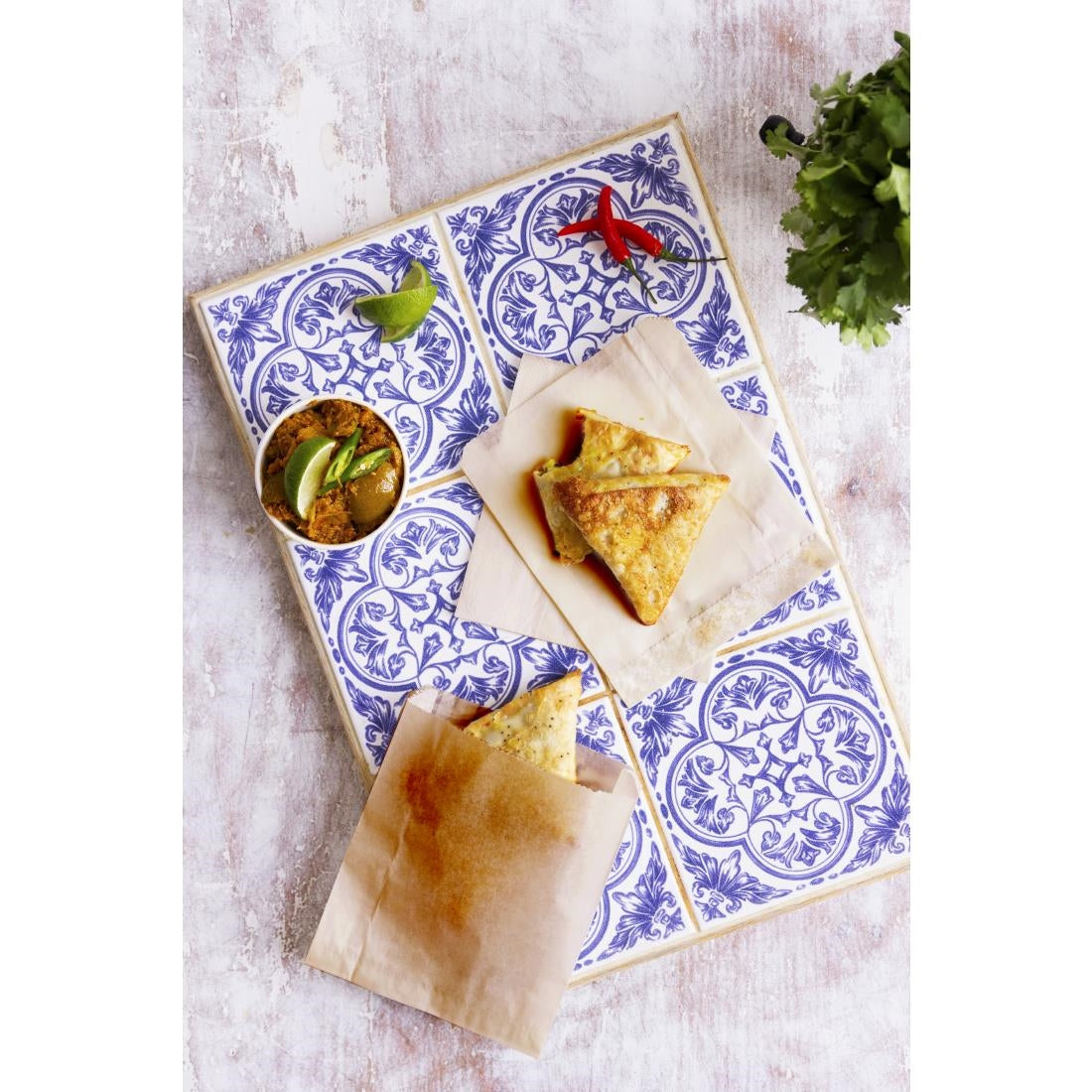 Vegware Compostable Paper Sandwich Bags Kraft - 7x7" (1000 pack)