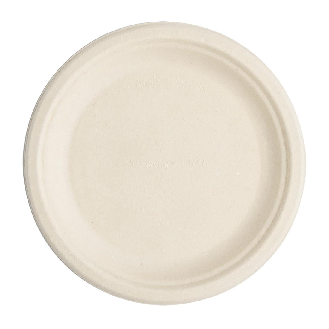 Vegware Compostable Nourish Moulded Fibre Plate Natural 7"/178mm (500 pack)