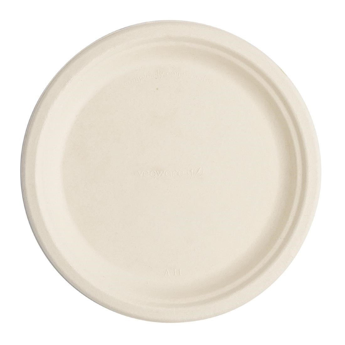 Vegware Compostable Nourish Moulded Fibre Plate Natural 9"/226mm (500 pack)